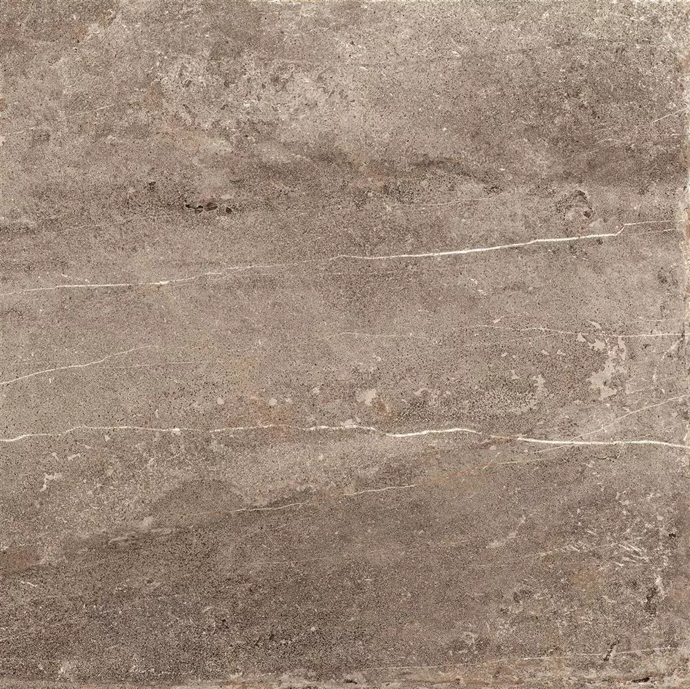 Terrassenplatten Detmold Natursteinoptik 60x60cm Braun