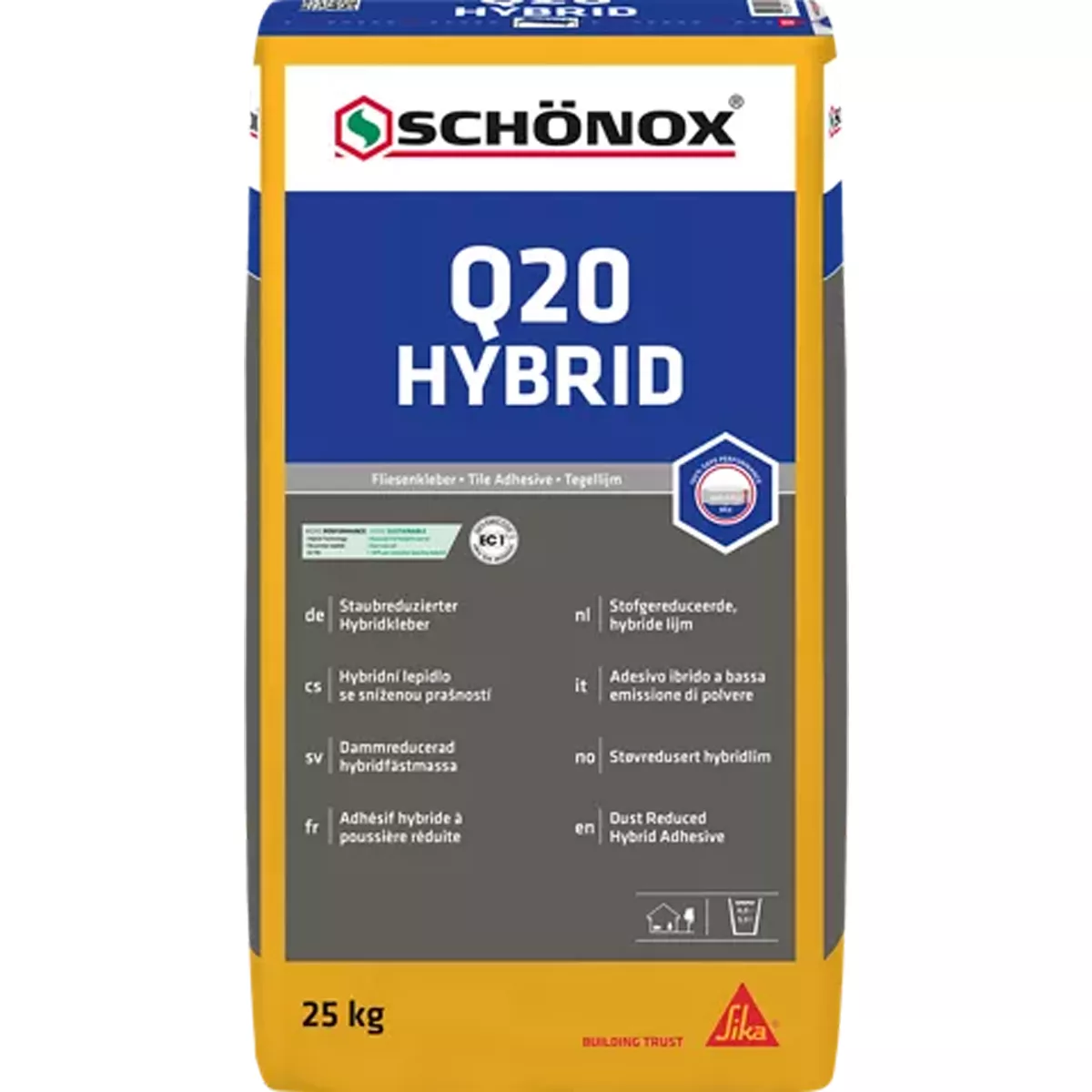 Fliesenkleber Schönox Q20 Hyprid 25 Kg