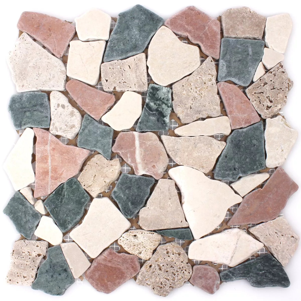 Muster von Mosaikfliesen Marmor Bruch Multi