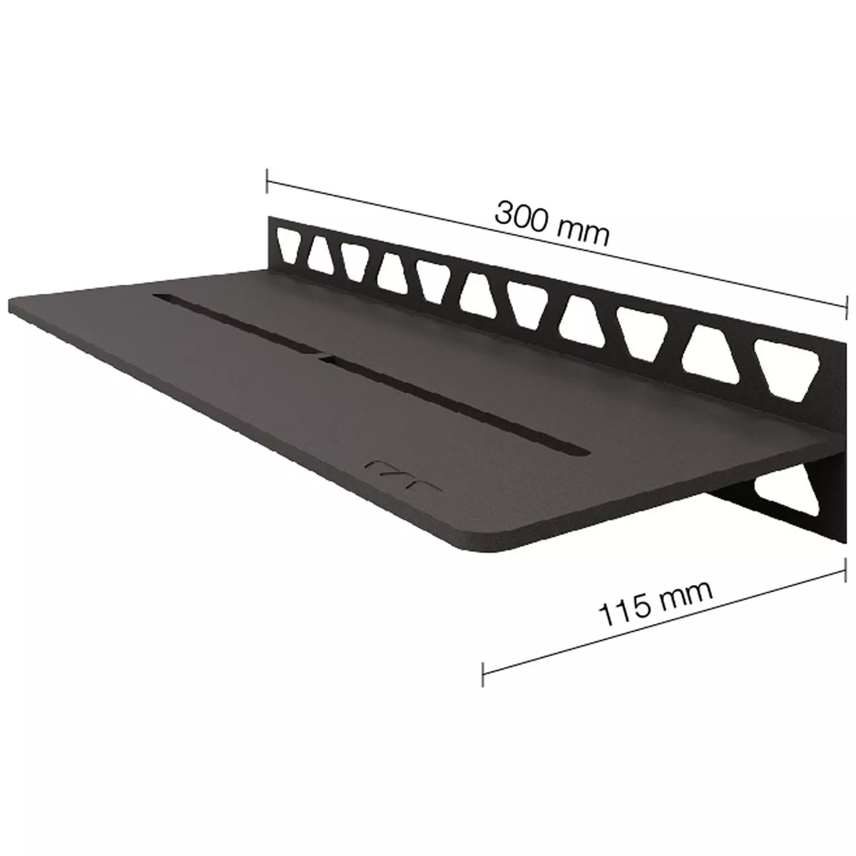 Duschablage Wandablage Schlüter Rechteck 30x11,5cm Pure Anthrazit