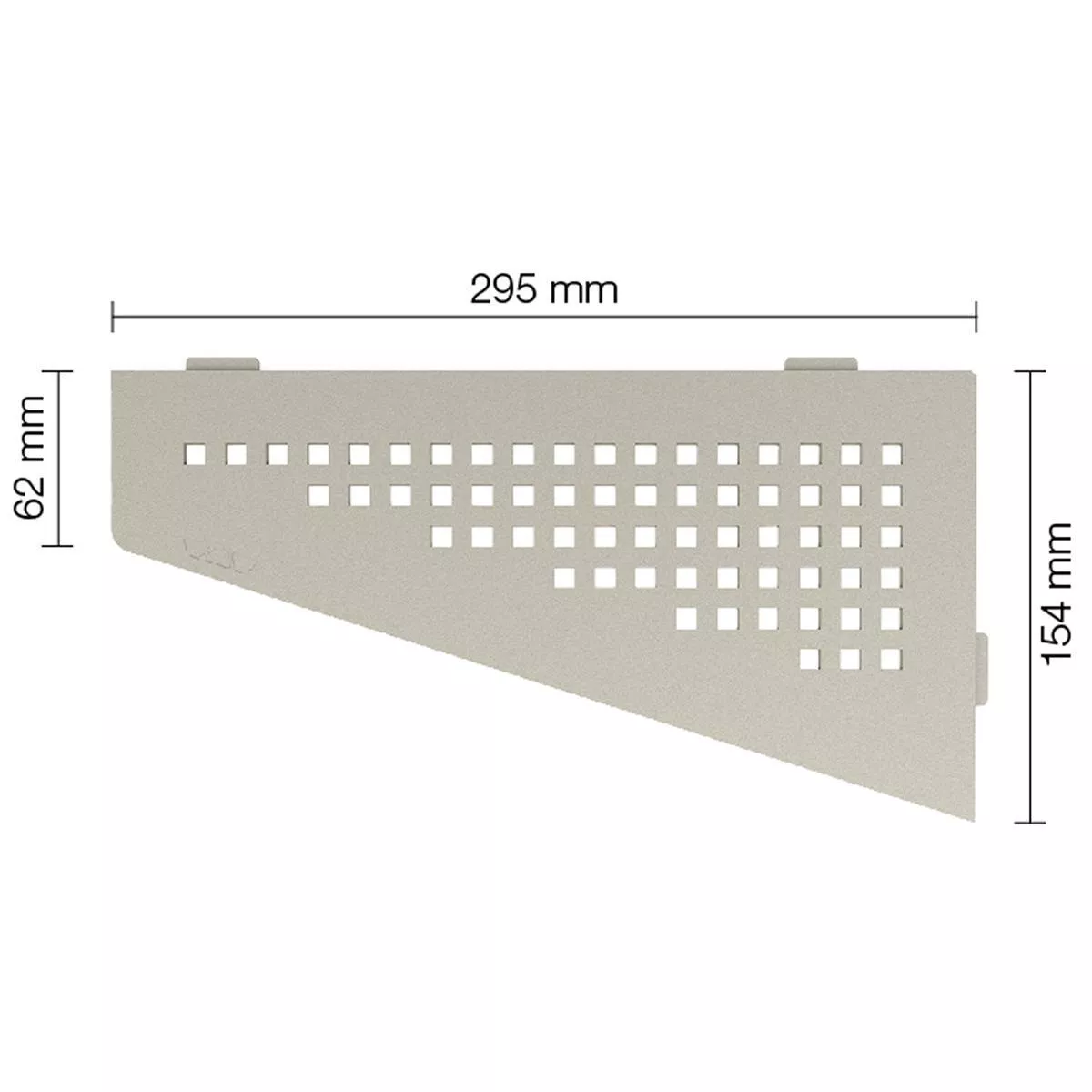 Wandablage Duschablage Schlüter 4eck 15,4x29,5cm Square Cream