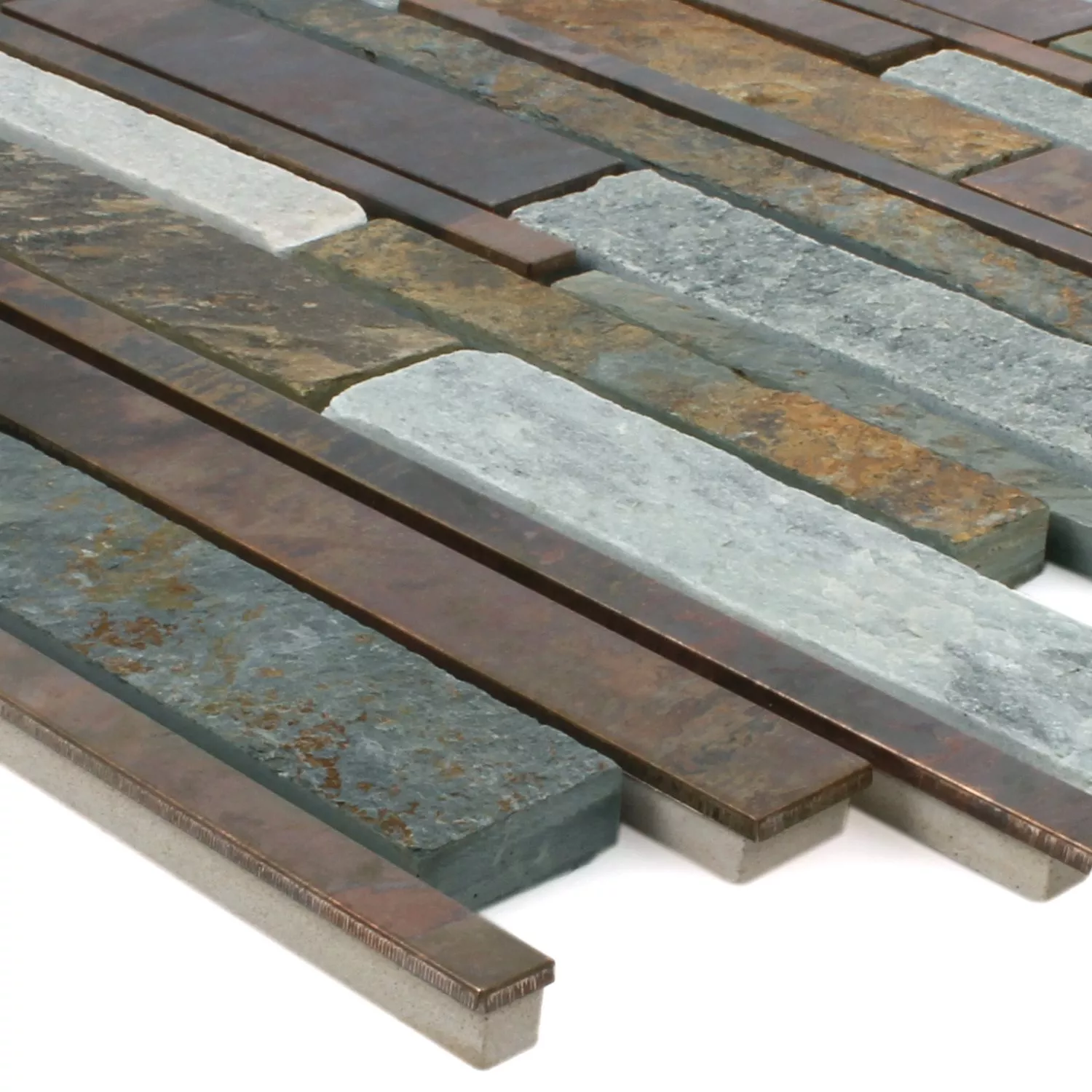 Mosaikfliesen Miray Naturstein Kupfer Mix Mosaikfliesen Miray Naturstein Kupfer Mix