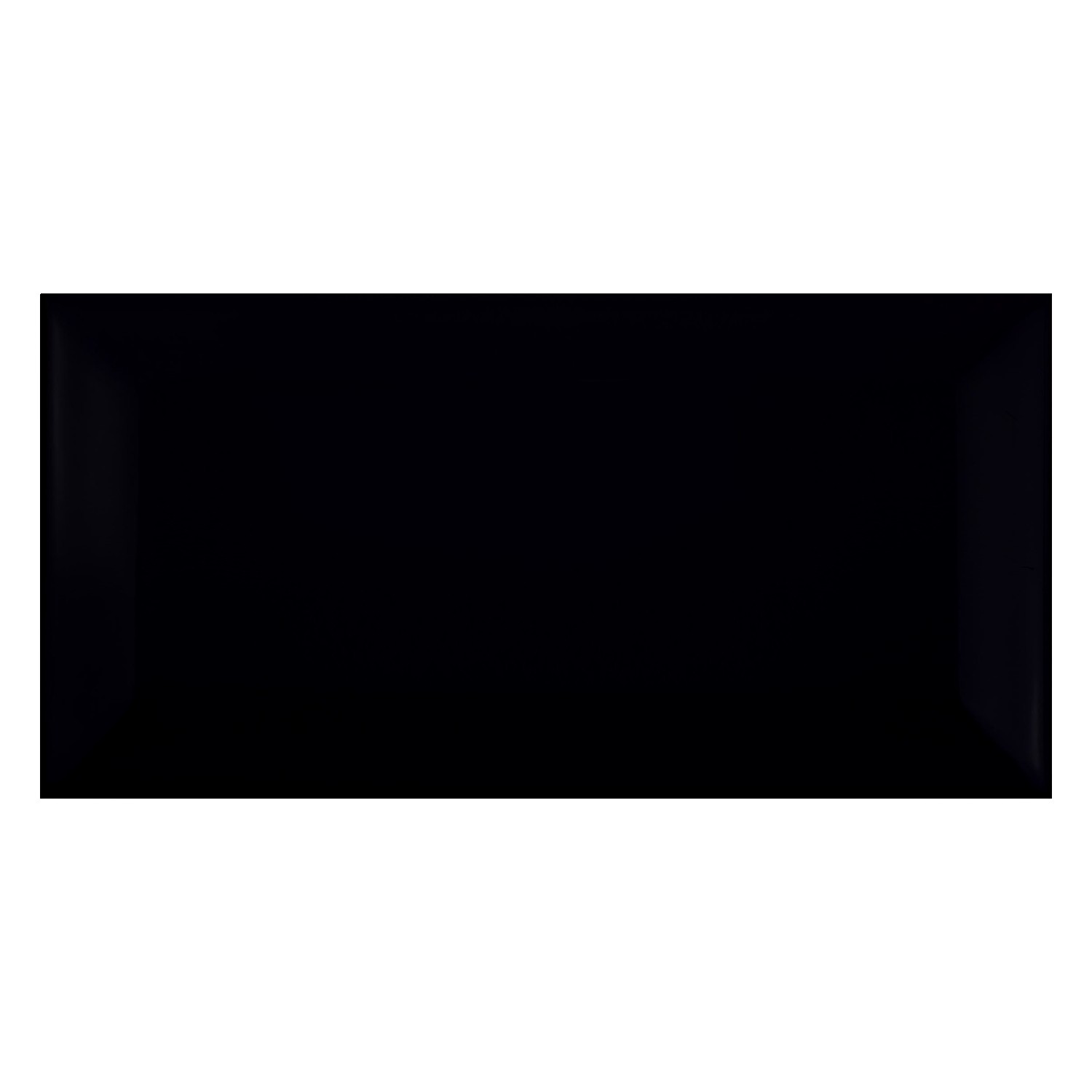 Metrofliese Schwarz Matt 7,5x15 cm Facette Pitcox Negro