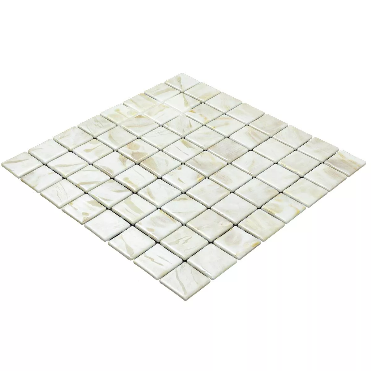 Glas Schwimmbad Pool Mosaik Alassio Beige 38